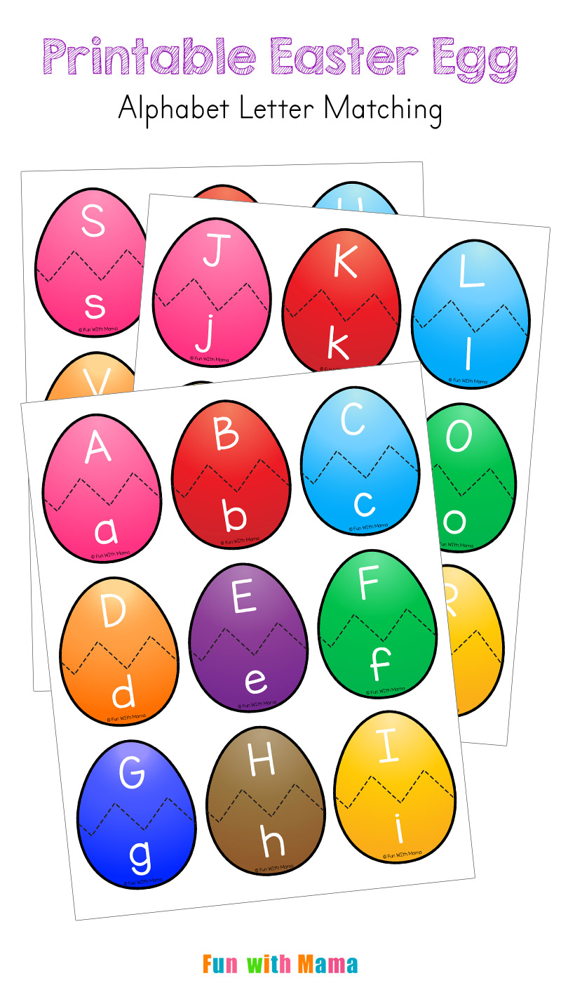 Easter Alphabet Letter Match Activity Preschoolers Easter Alphabet Letter Match Activity Preschoolers