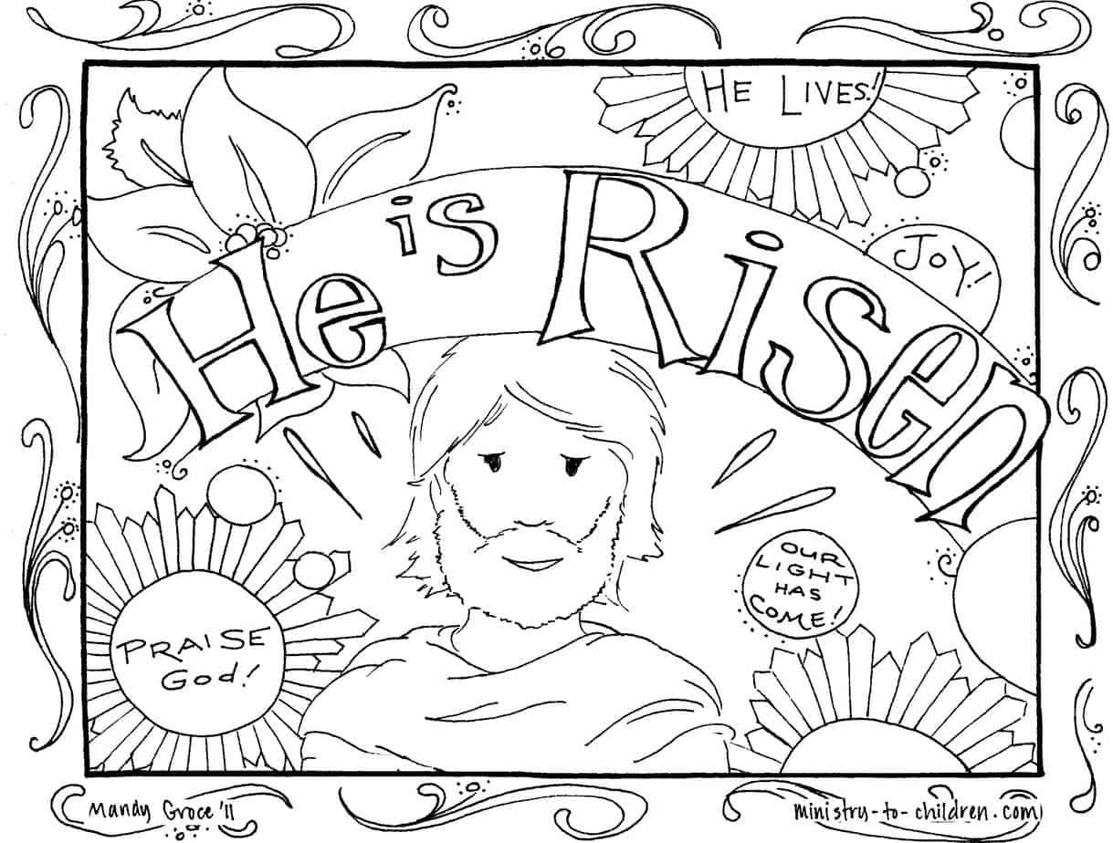 free christian easter worksheets