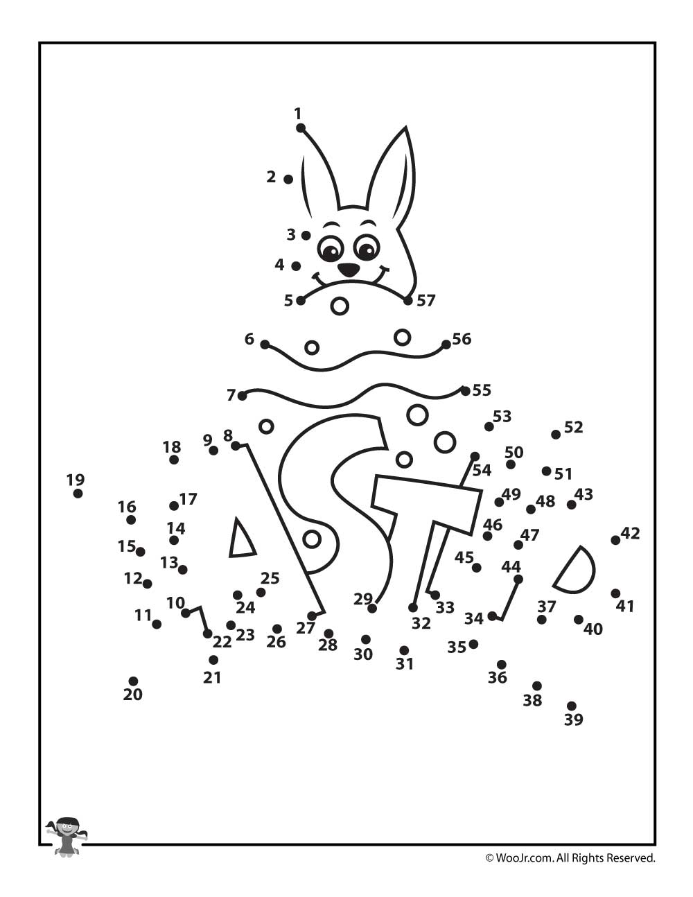 Easter Connect Dots Printables Easter Connect Dots Printables