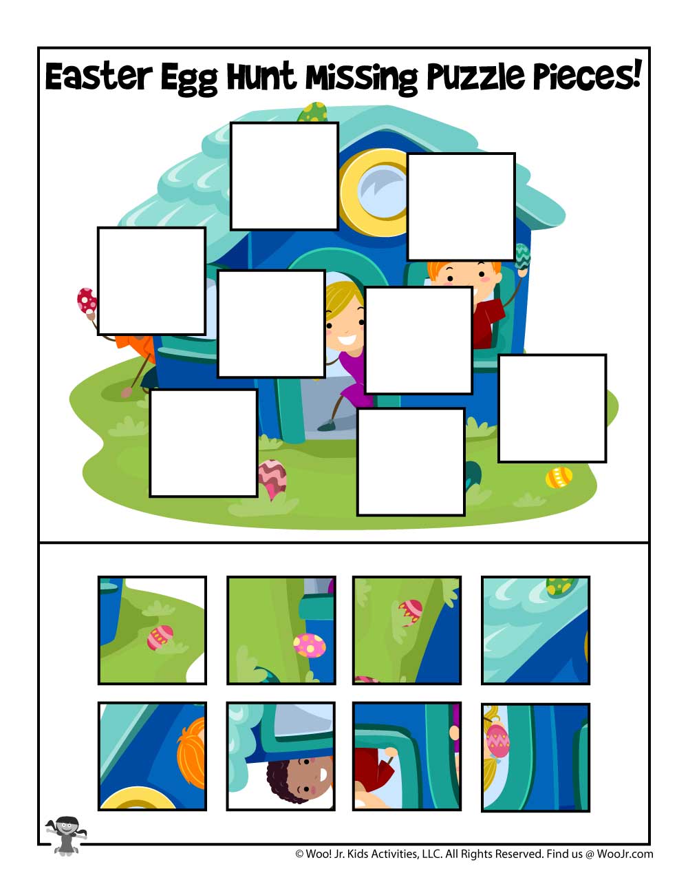 Easter Cut And Paste Puzzles Easter Cut And Paste Puzzles