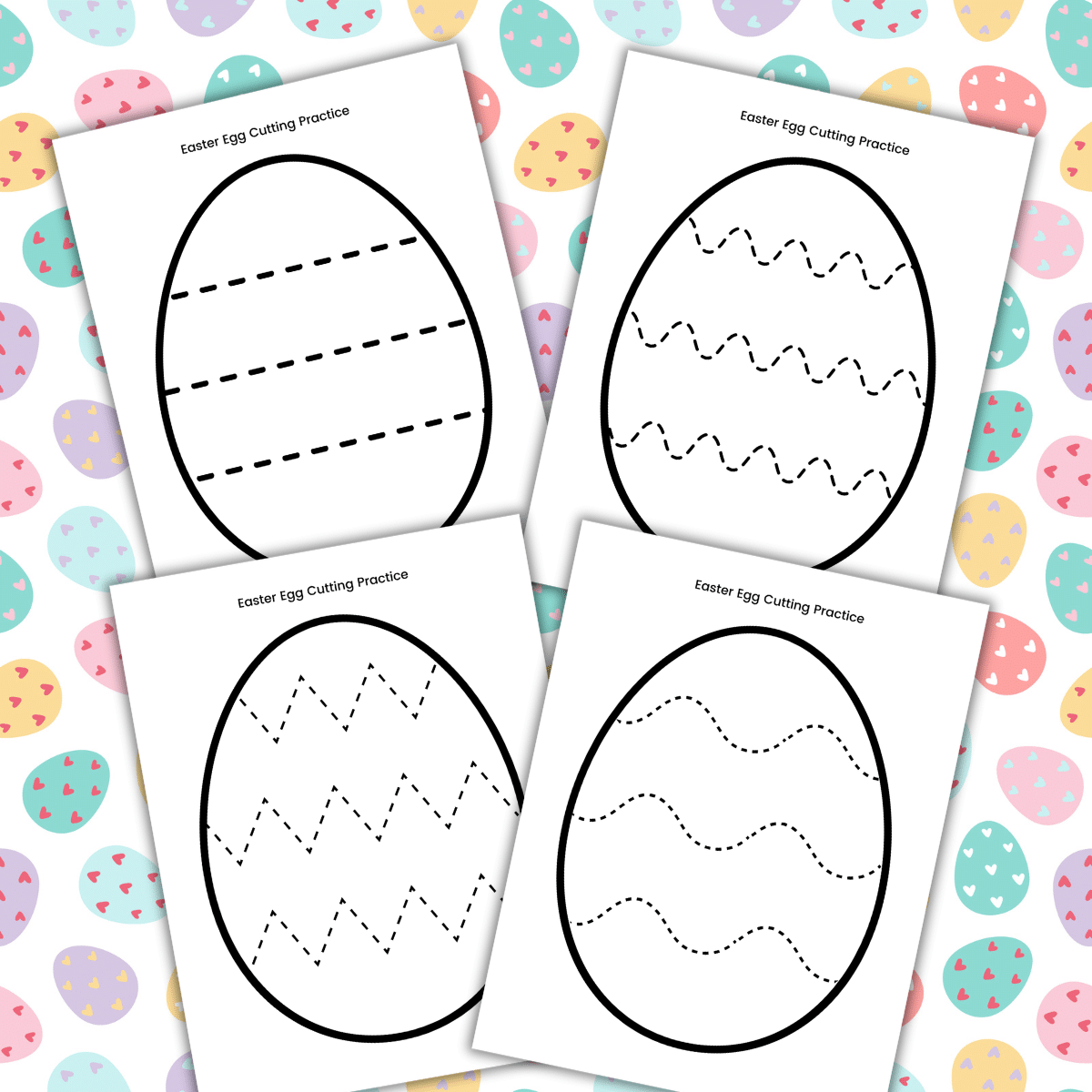 Easter Cutting Skills Worksheets Easter Cutting Skills Worksheets