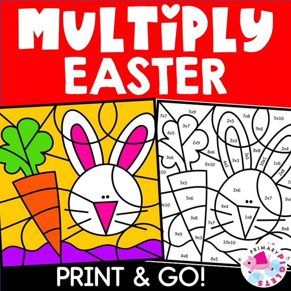 Easter Division Color By Number Code Easter Division Color By Number Code
