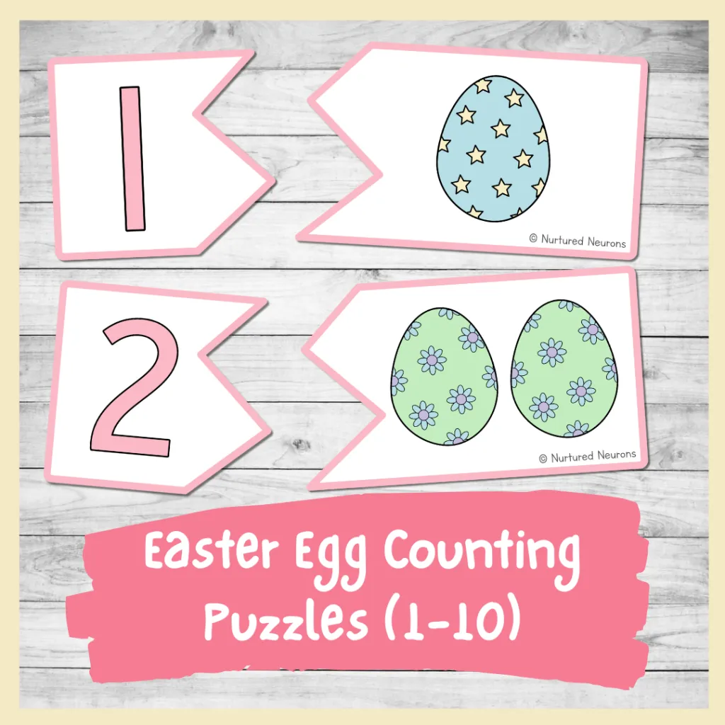 counting easter eggs worksheets