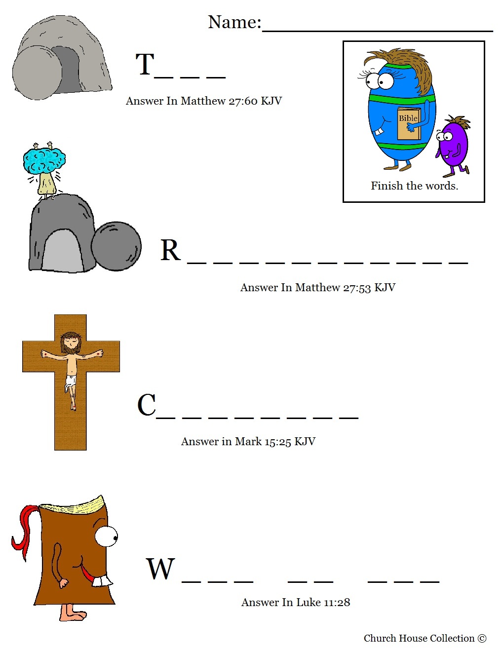 Easter Egg With Bible Fill In The Blanks Easter Egg With Bible Fill In The Blanks