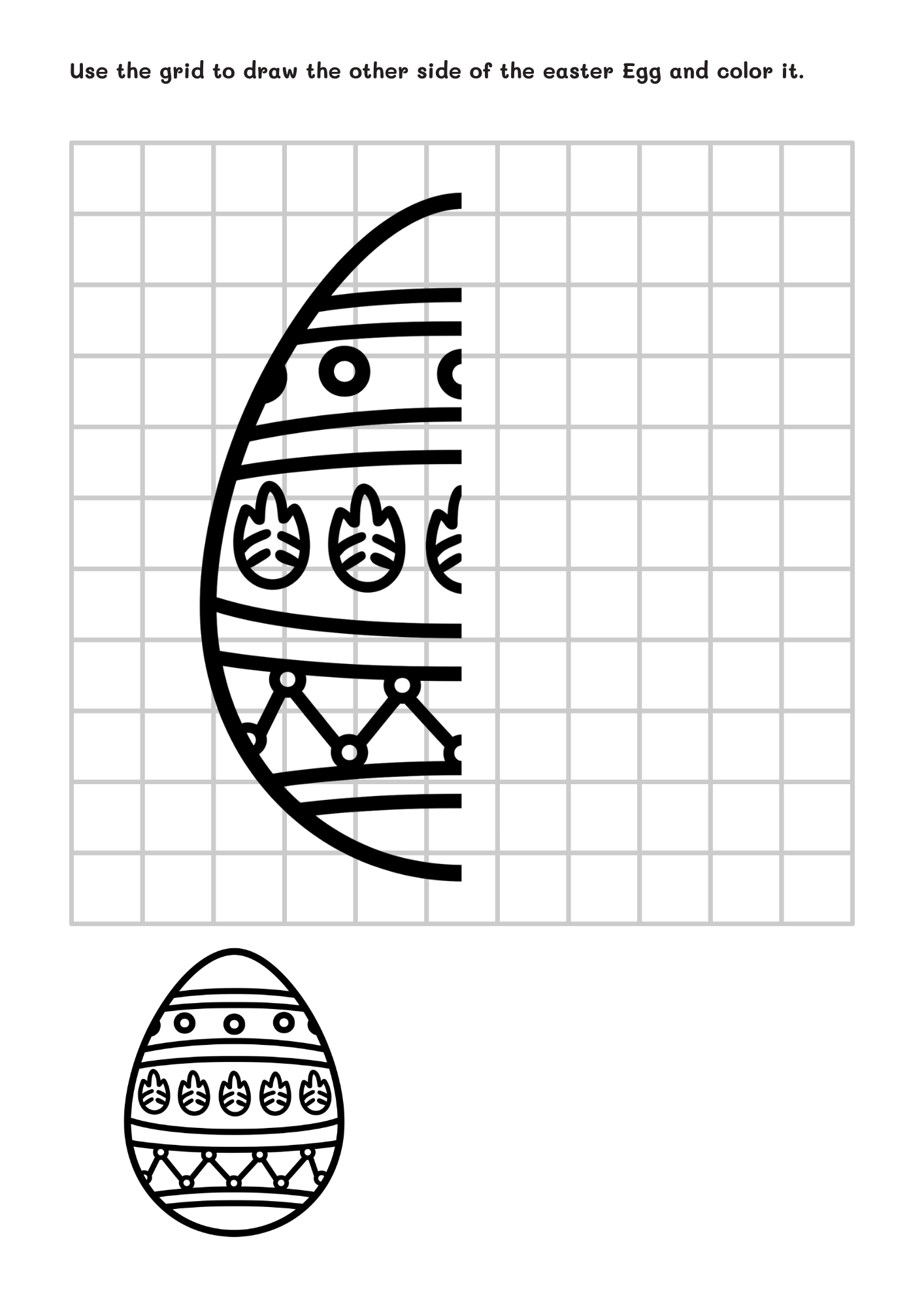 easter egg symmetry worksheets easter egg symmetry worksheets