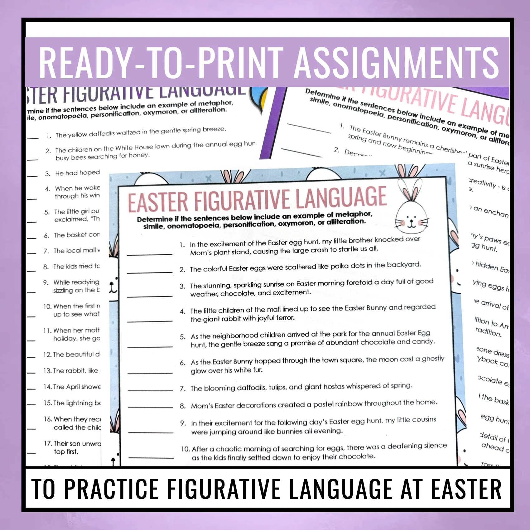 Easter Figurative Language Easter Figurative Language