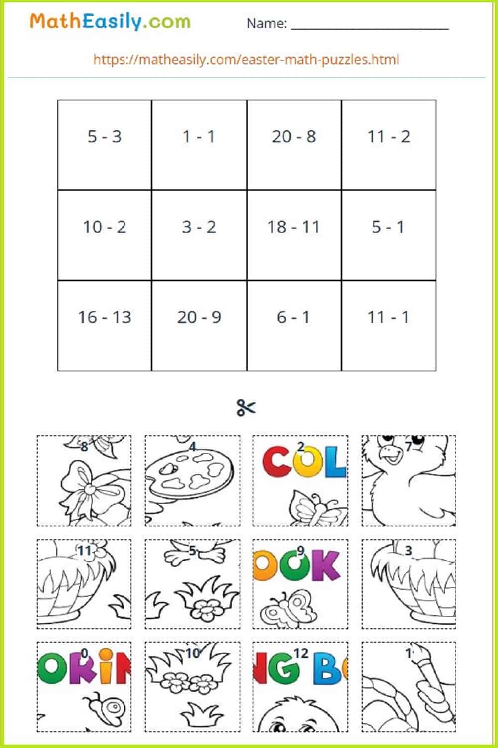 Easter Math Worksheets Easter Math Worksheets