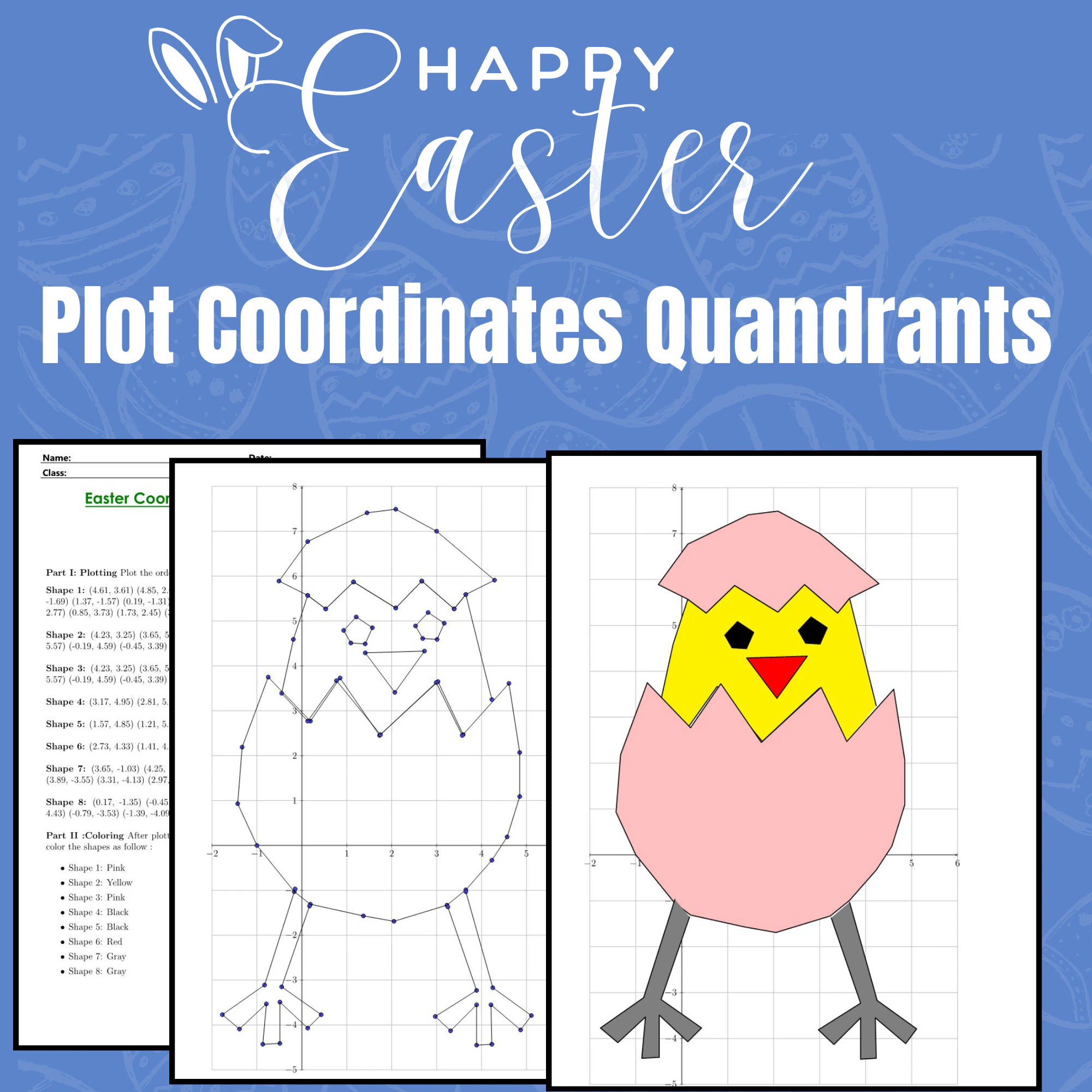 Easter Mystery Graphing Picture Math Easter Mystery Graphing Picture Math