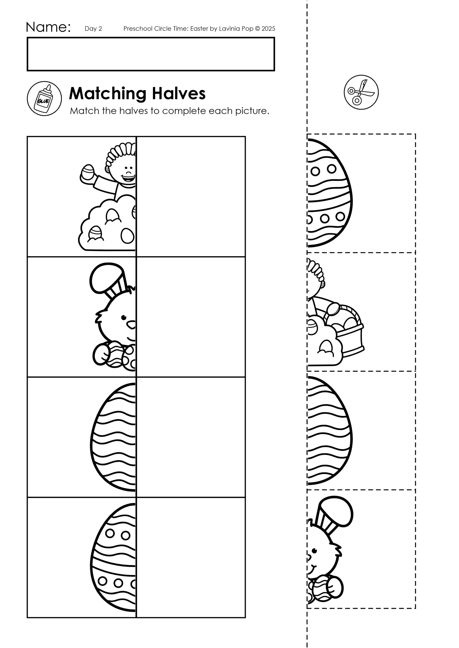 easter worksheets prek easter worksheets prek