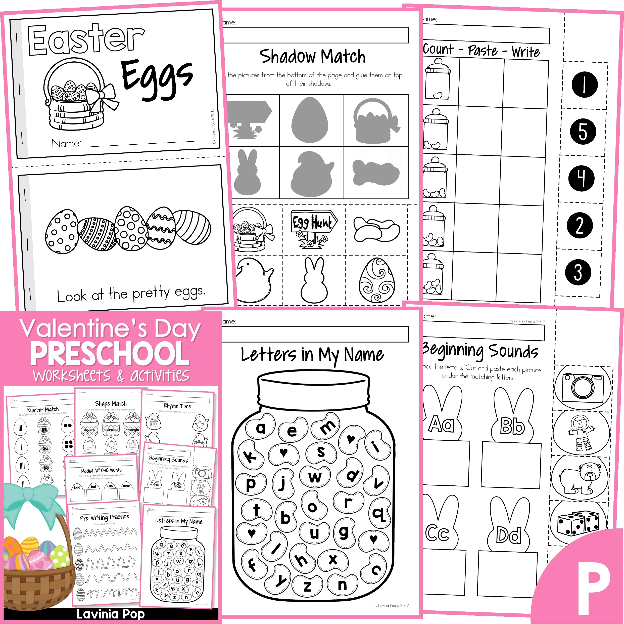 Easter Preschool Worksheets And Activities No Prep Easter Preschool Worksheets And Activities No Prep