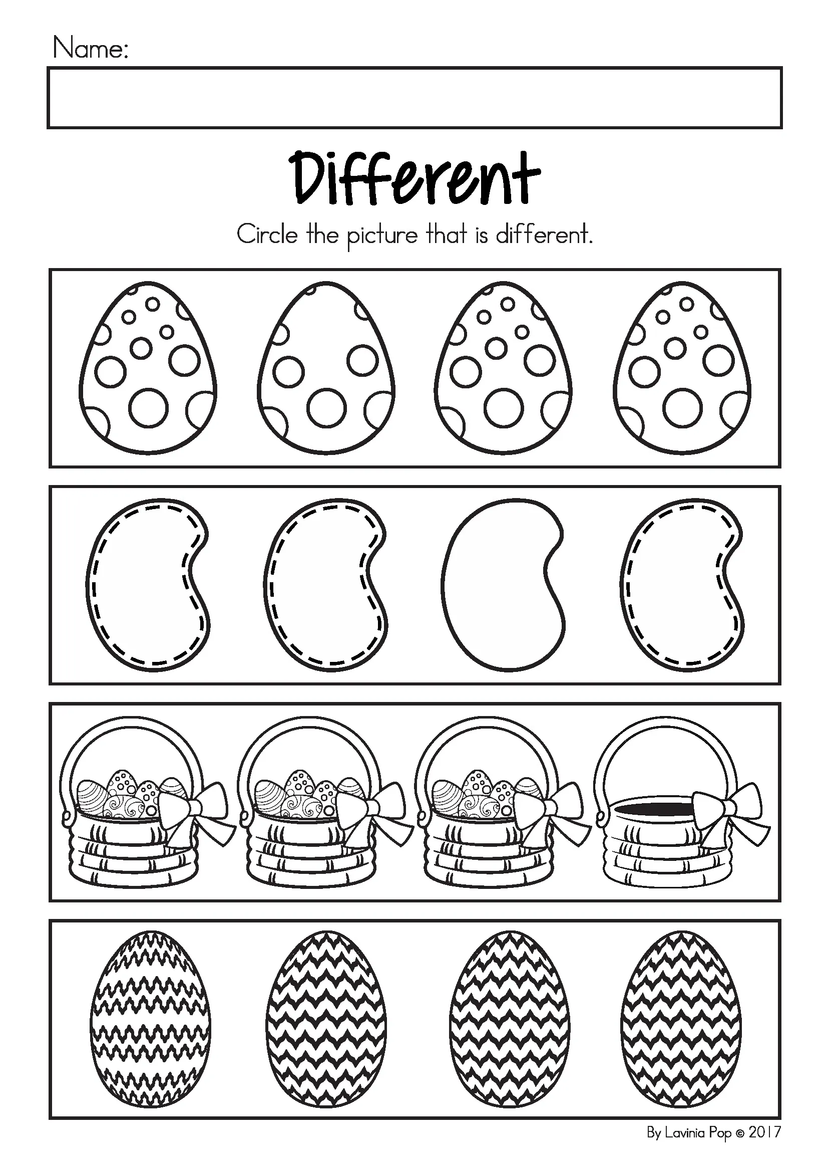 Easter Preschool Worksheets And Activities No Prep