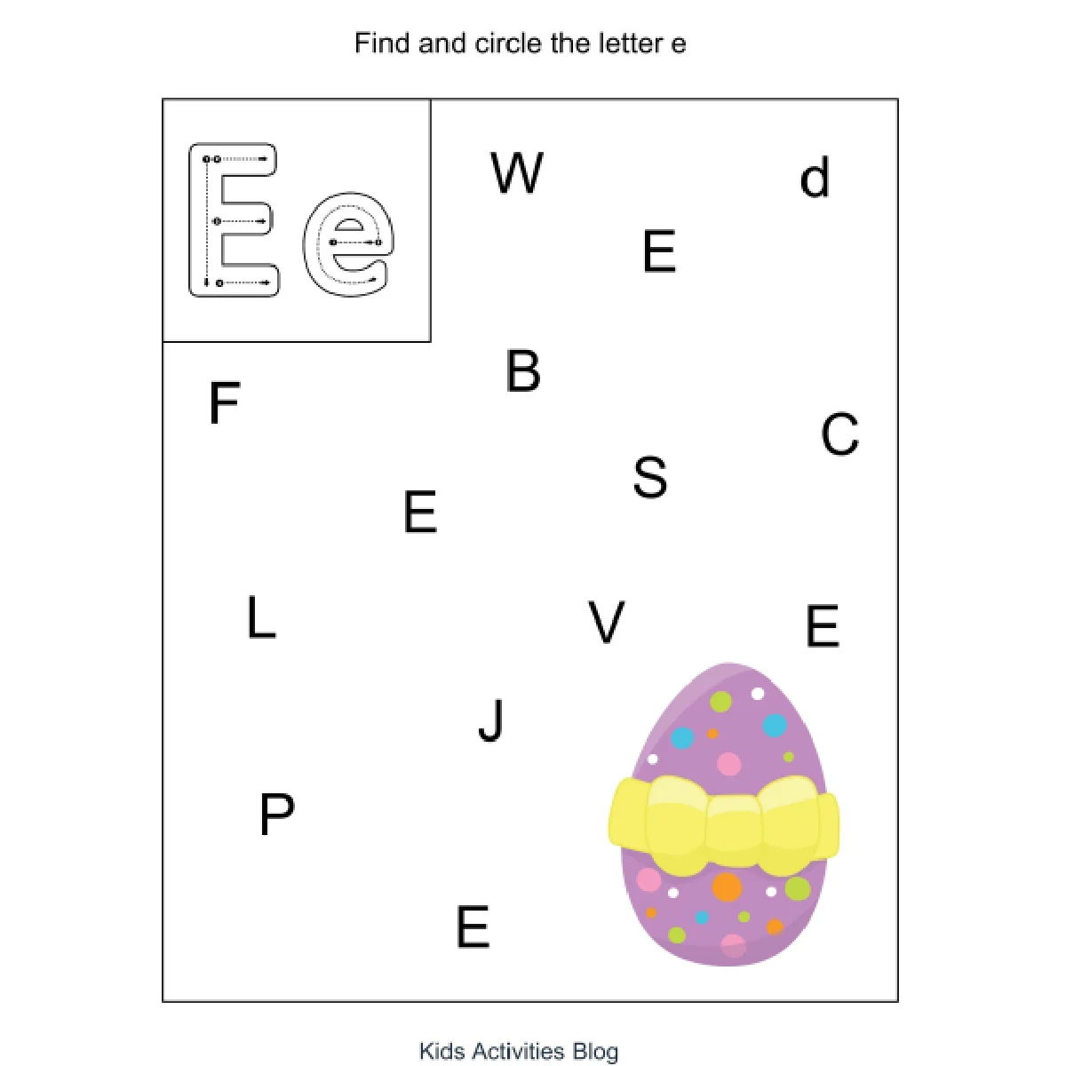 Easter Printable Preschool Worksheet Pack