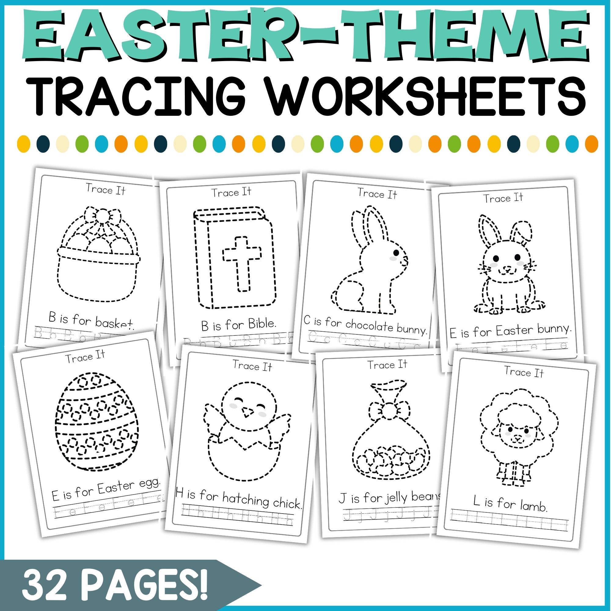 Easter Tracing Fun For Little Learners Easter Tracing Fun For Little Learners
