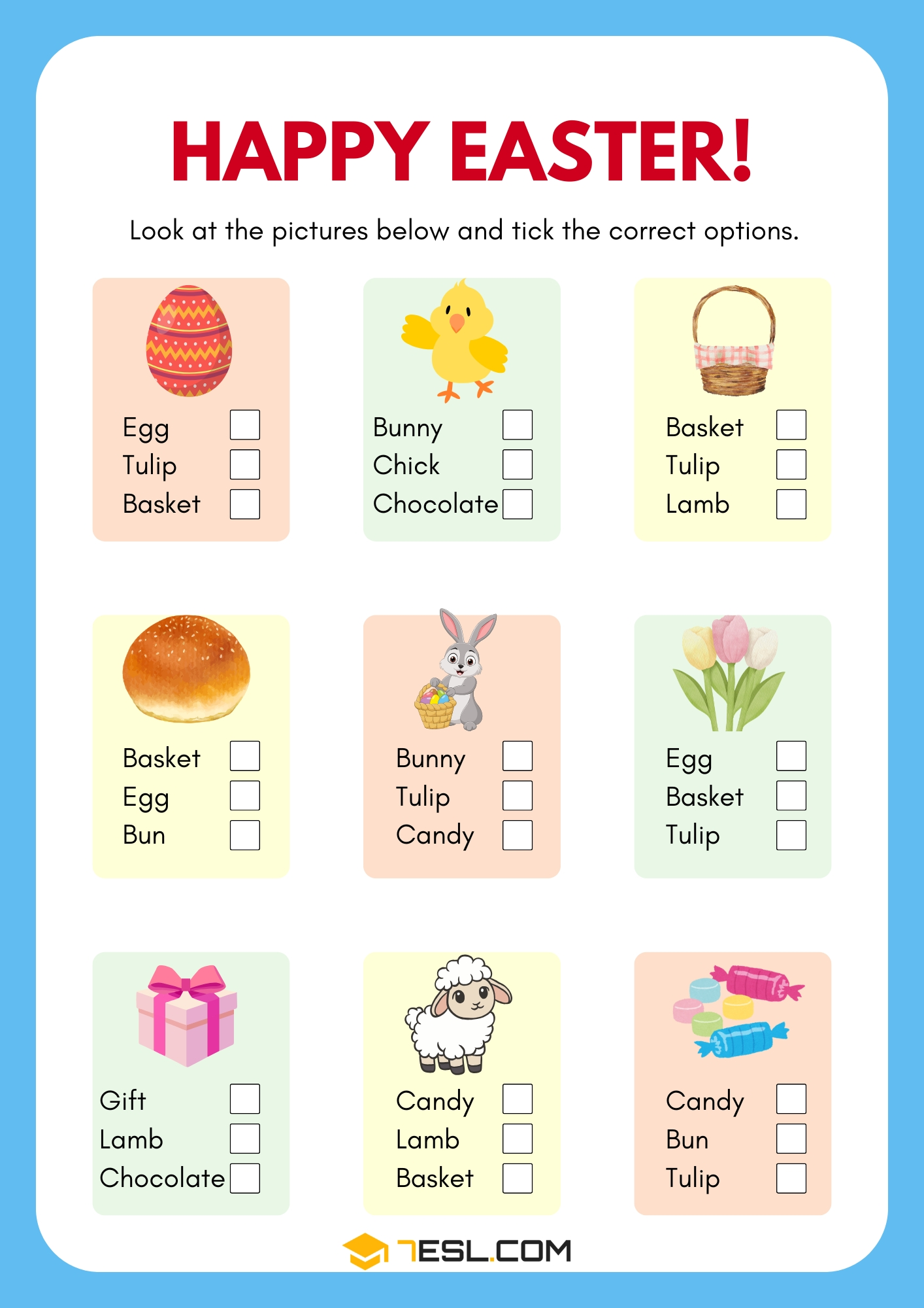 easter words worksheets easter words worksheets