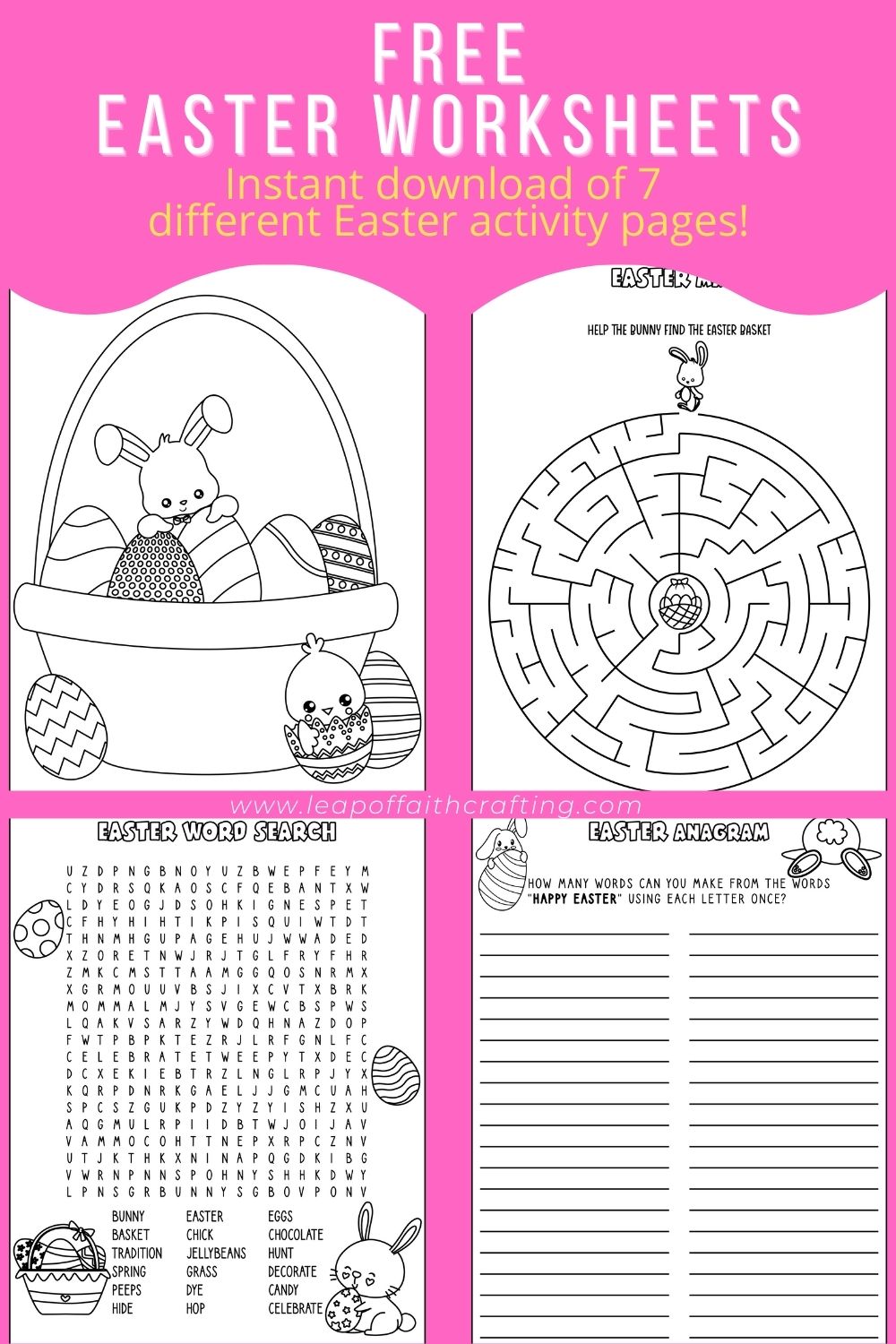 Easter Worksheets Printable Pdf