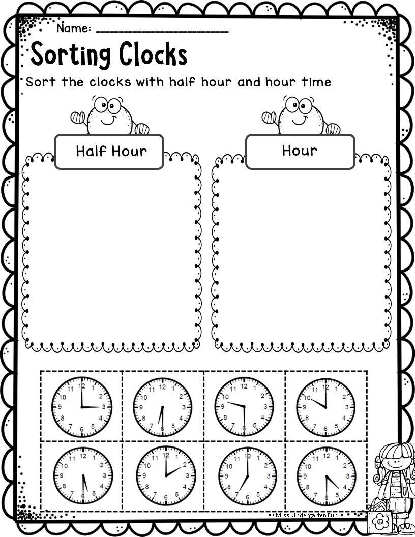 christmas telling time worksheets