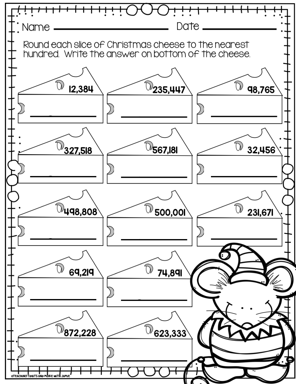 Fourth Grade Math Worksheets 3