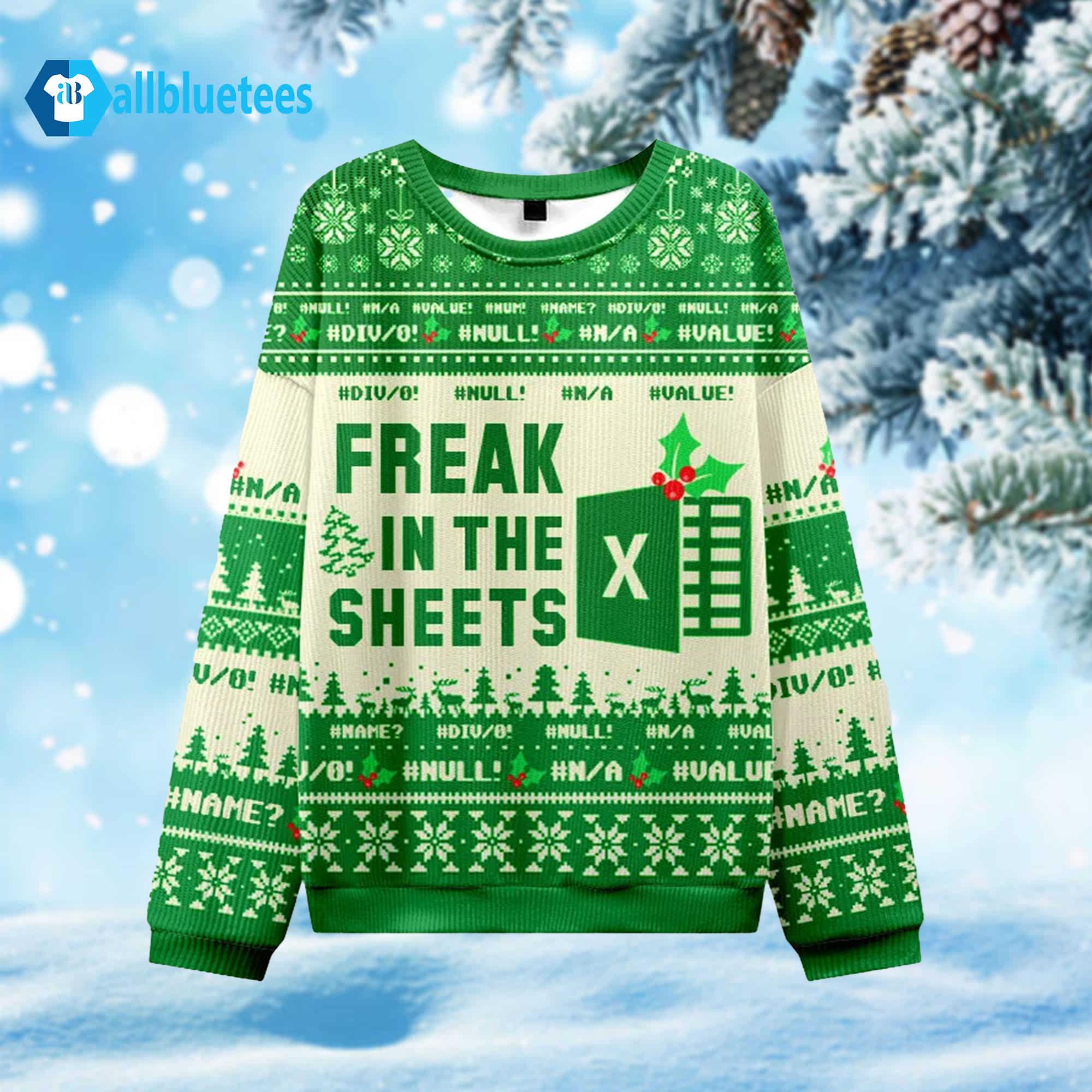 Freak In The Sheets Ugly Christmas Sweater Freak In The Sheets Ugly Christmas Sweater