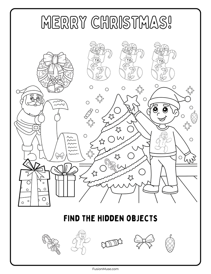 hidden pictures christmas worksheets hidden pictures christmas worksheets