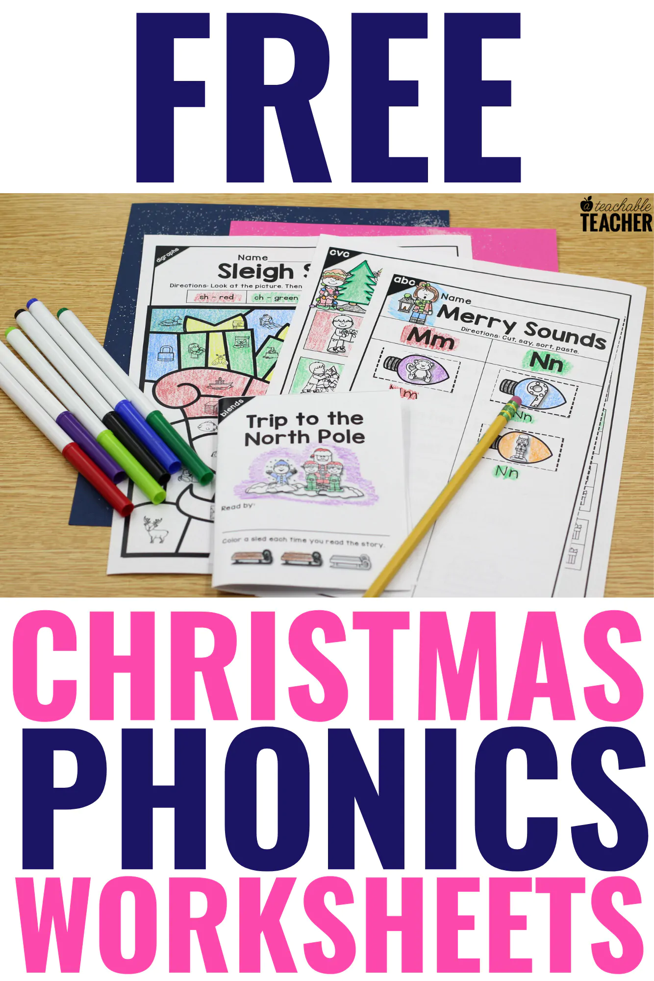 Free Christmas Phonics Worksheets Free Christmas Phonics Worksheets