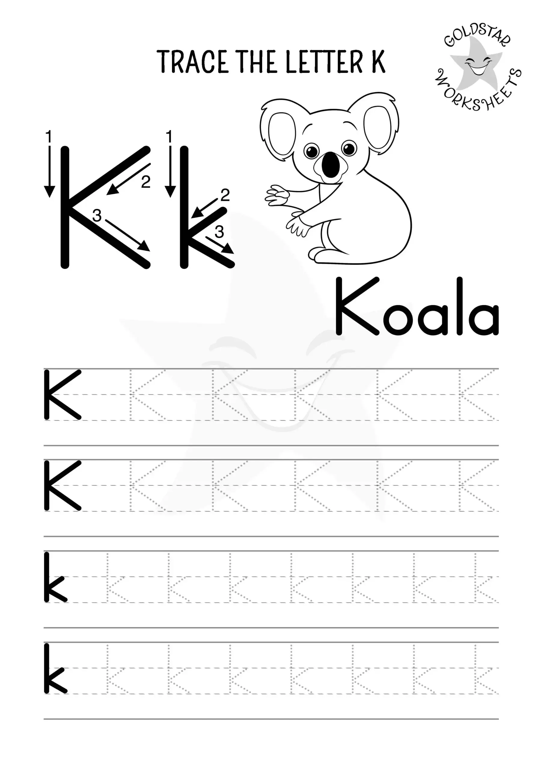 letter k worksheets