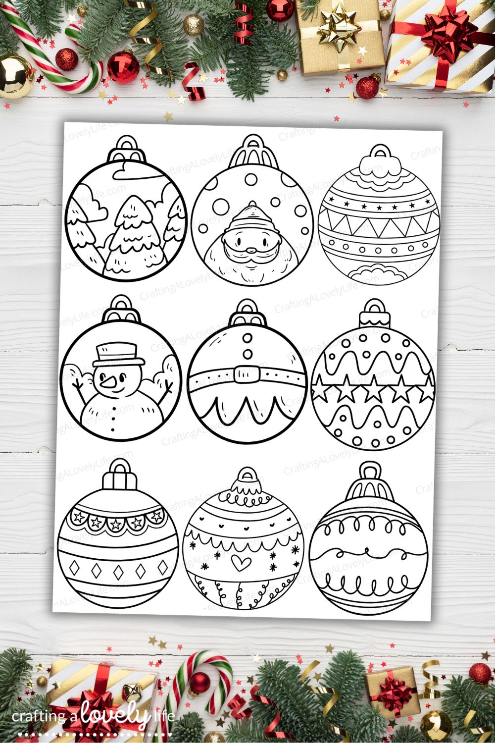 Free Printable Christmas Ornaments To Color