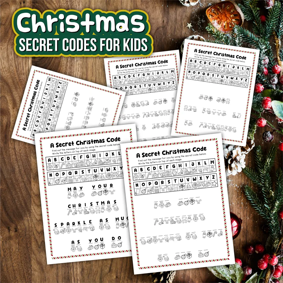 Free Printable Christmas Secret Codes For Kids