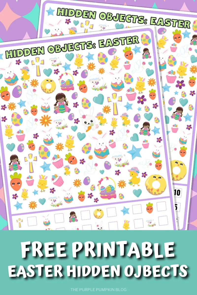 hidden pictures easter worksheets