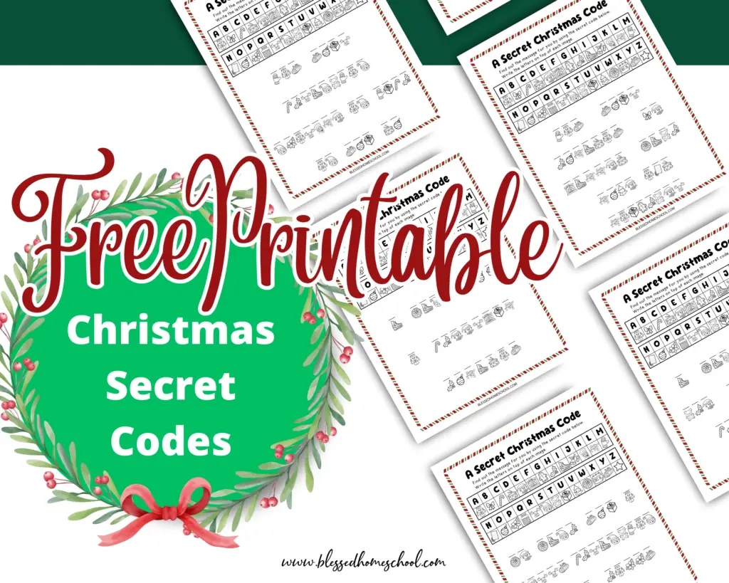 Free Secret Christmas Code Printable