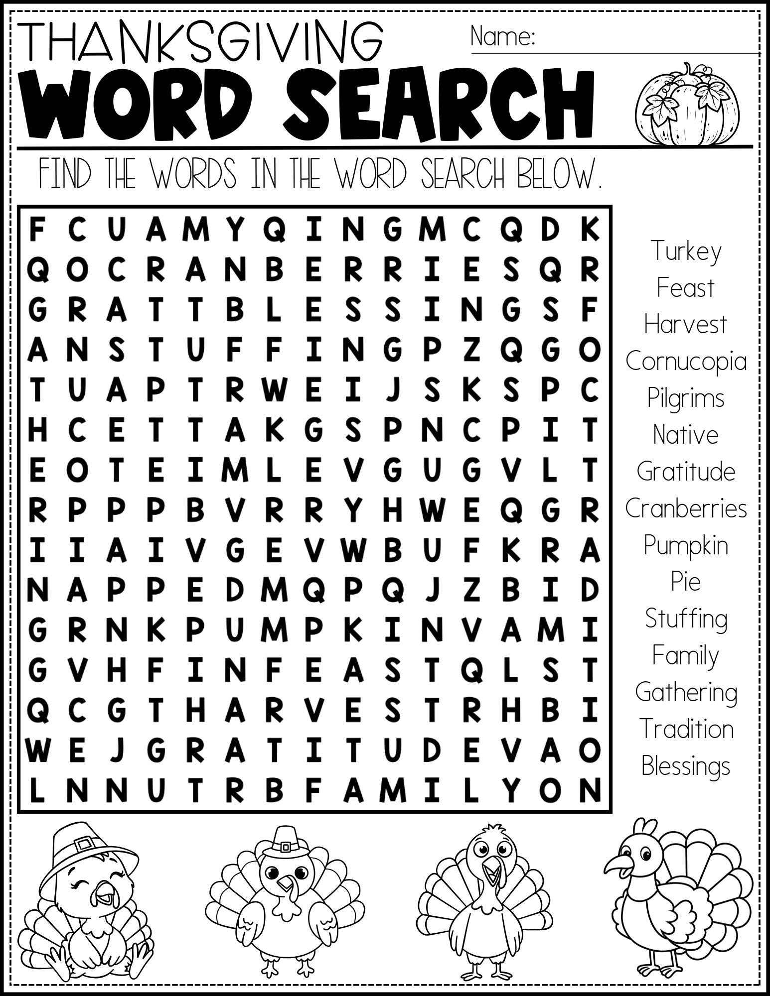 Fun Thanksgiving Activity Pages For Kids Free Printable Fun Thanksgiving Activity Pages For Kids Free Printable