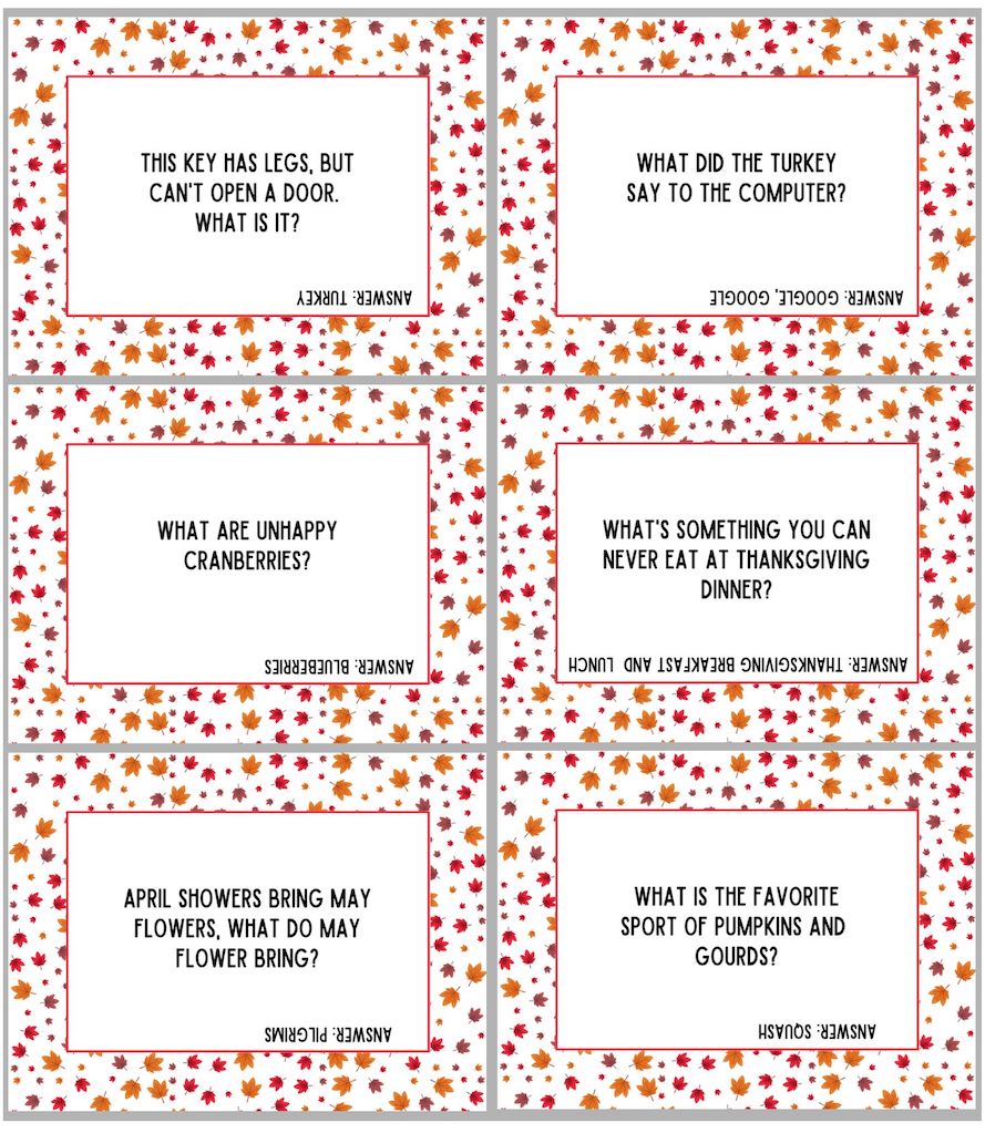Fun Thanksgiving Riddle Me This Free Printable Fun Thanksgiving Riddle Me This Free Printable