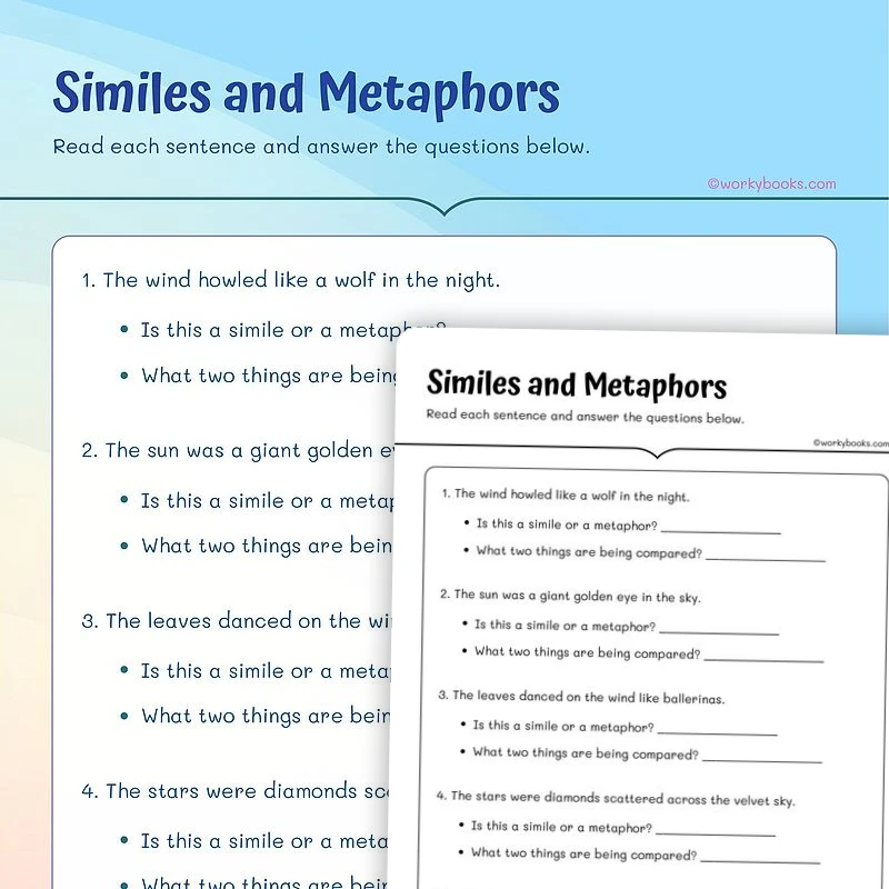 Grade 4 Similes And Metaphors Grade 4 Similes And Metaphors
