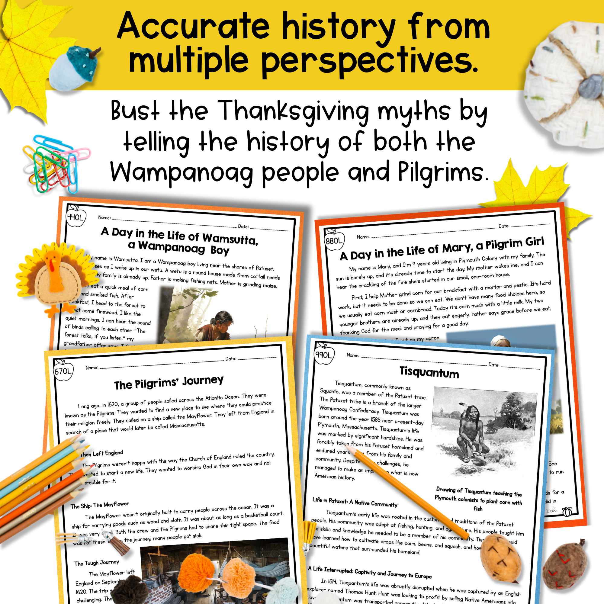 History Of Thanksgiving Reading Comprehension Passages Questions Pilgrims Native History Of Thanksgiving Reading Comprehension Passages Questions Pilgrims Native