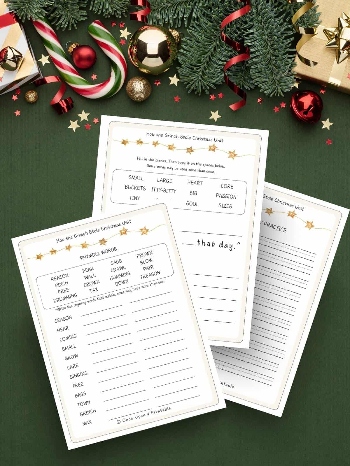 how the grinch stole christmas worksheets how the grinch stole christmas worksheets