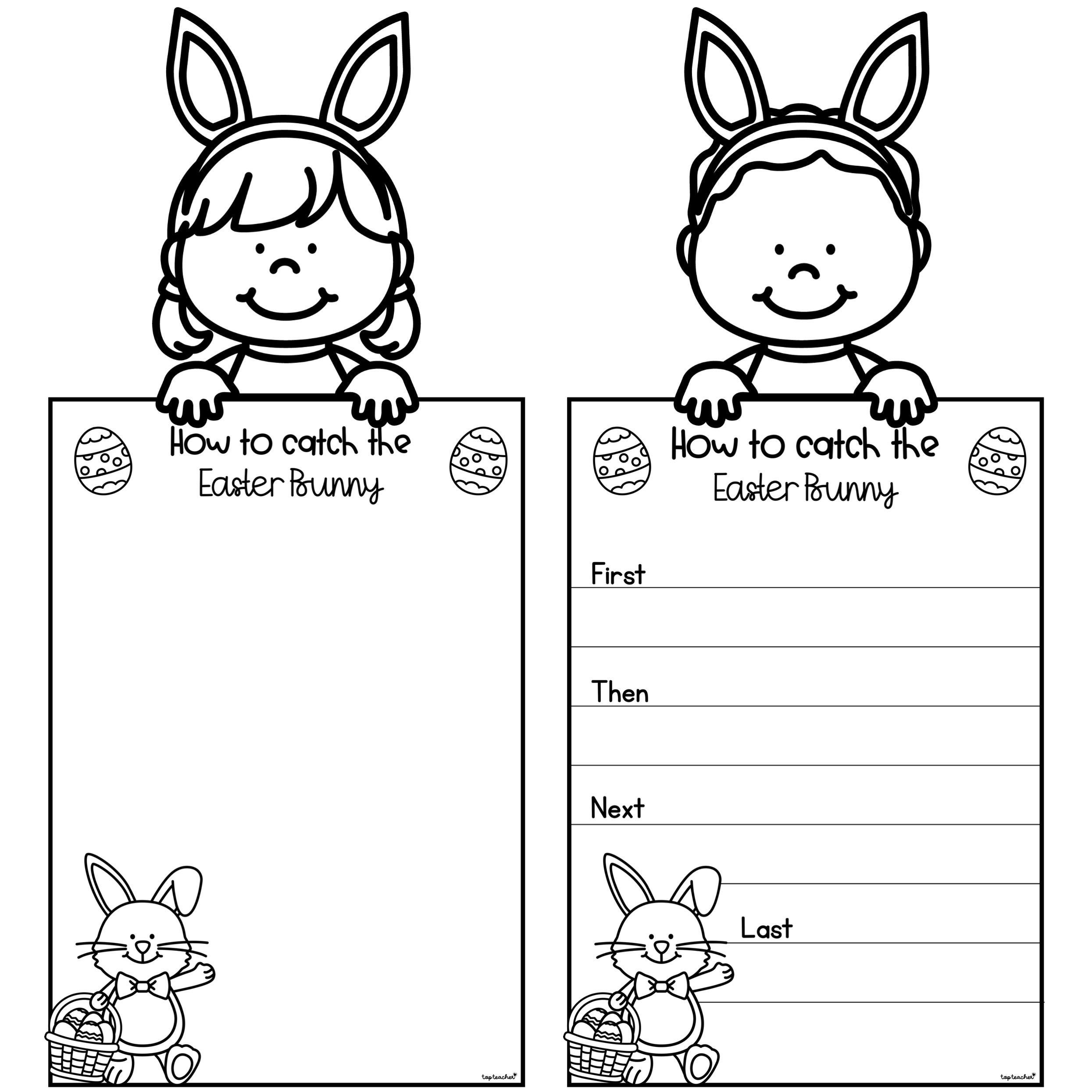 How To Catch The Easter Bunny Writing Craftivity