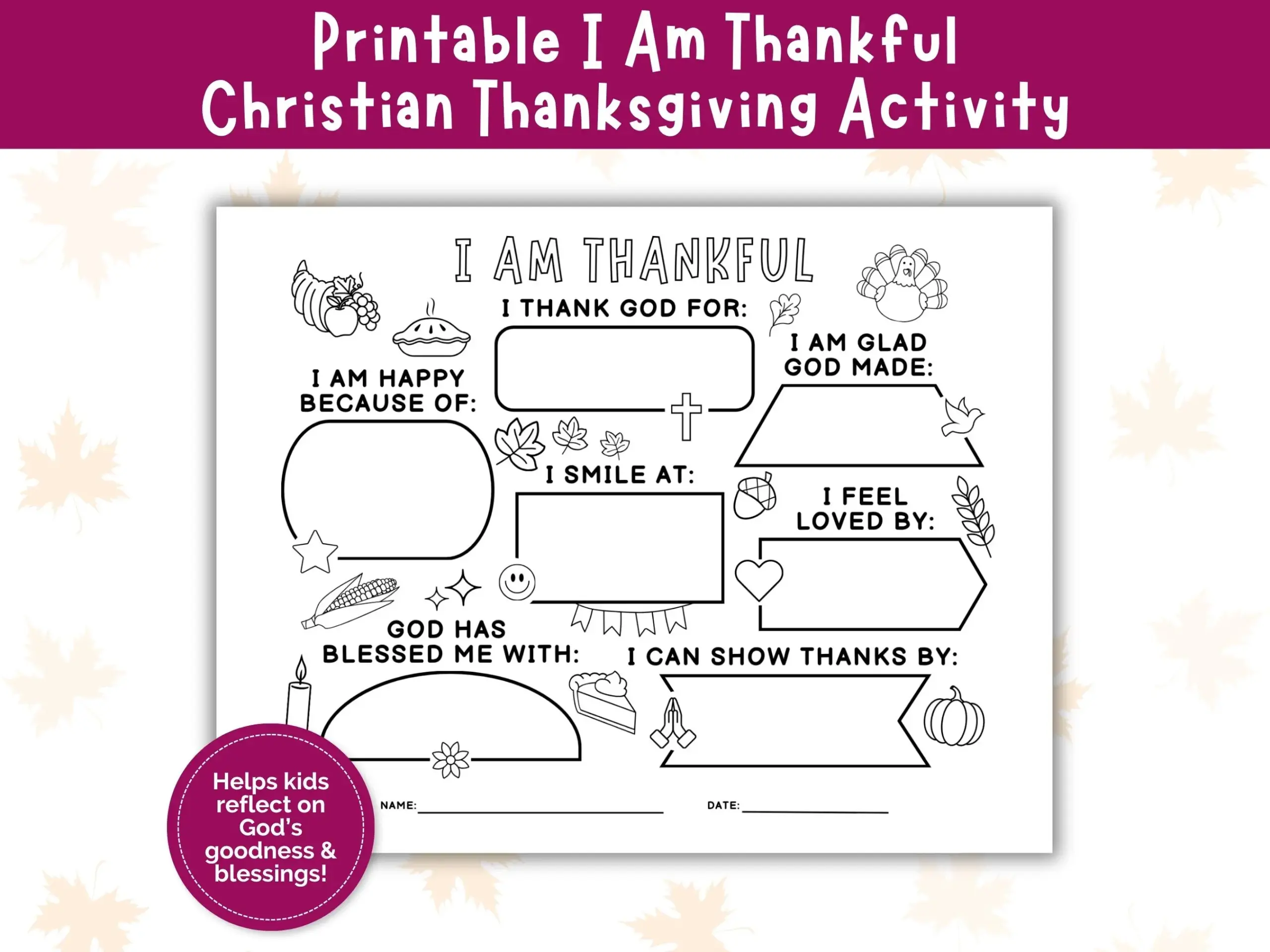 I Am Thankful Christian Thanksgiving I Am Thankful Christian Thanksgiving
