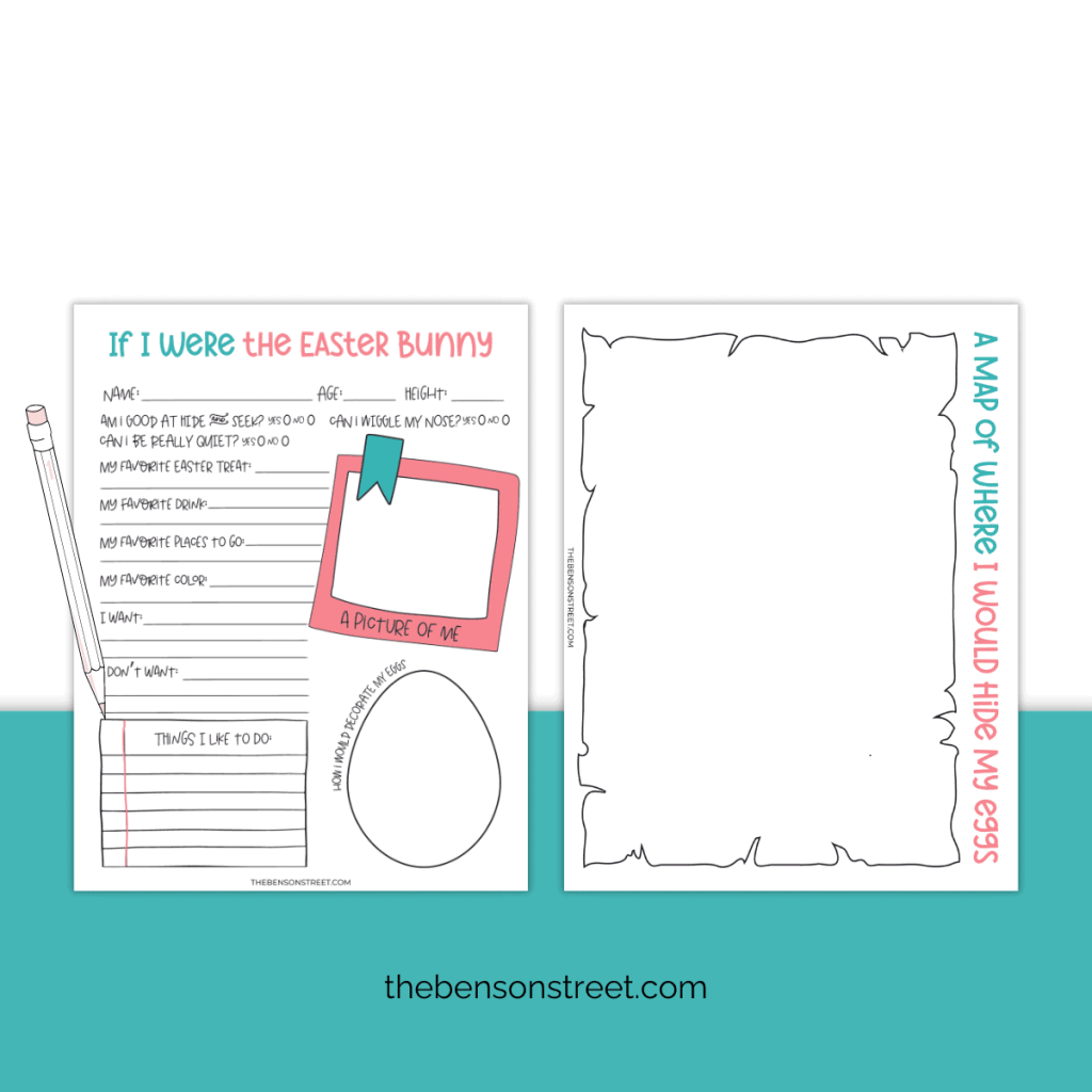 if i were the easter bunny worksheets