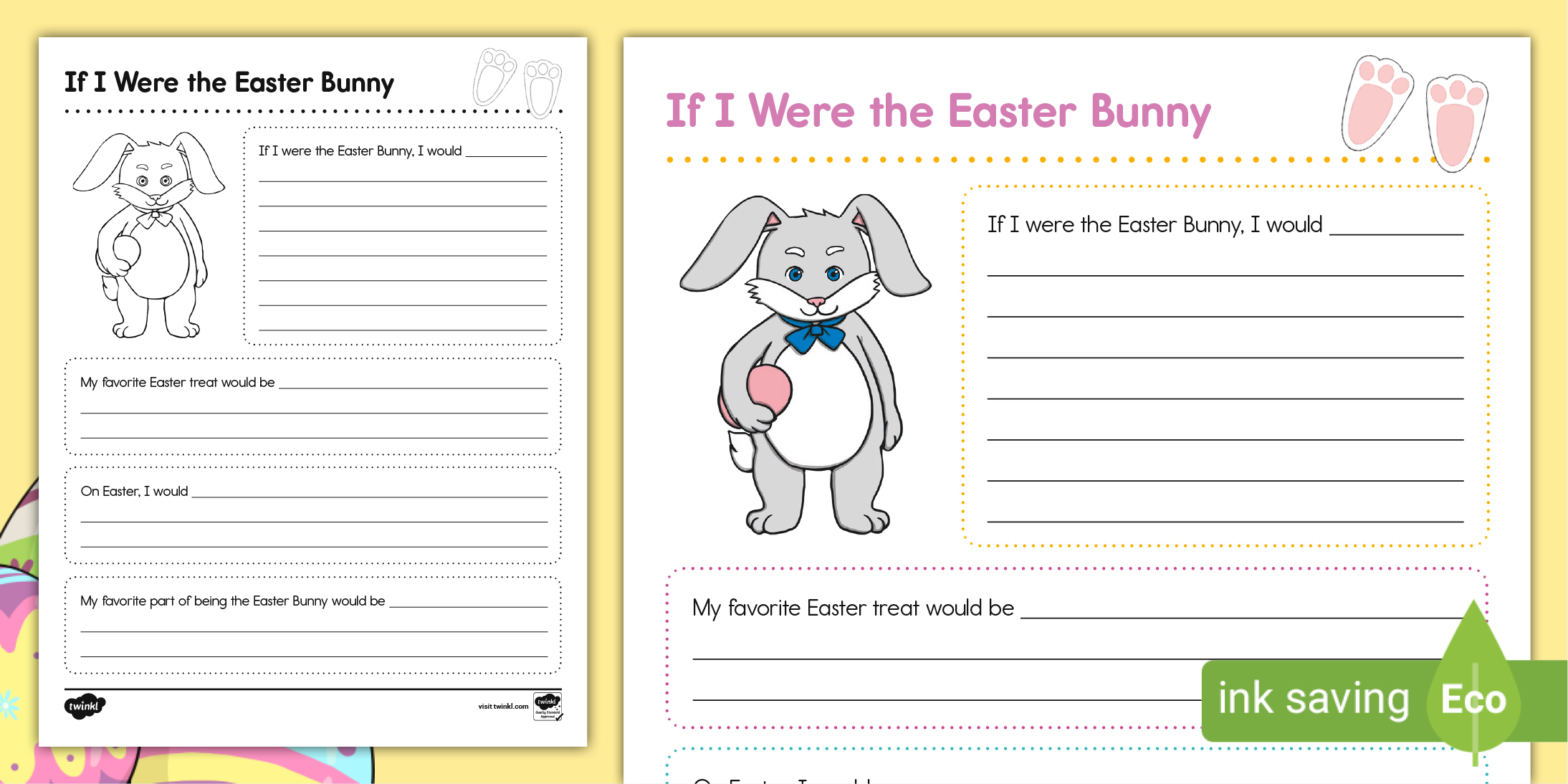 If I Were The Easter Bunny Writing Activity Us E 720
