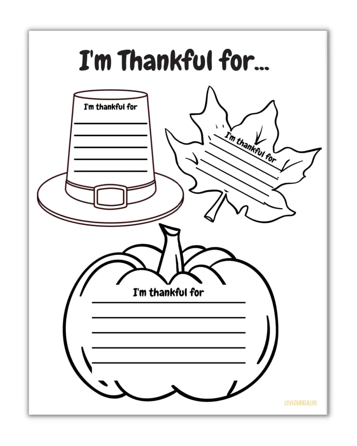 Im Thankful For Printable Im Thankful For Printable