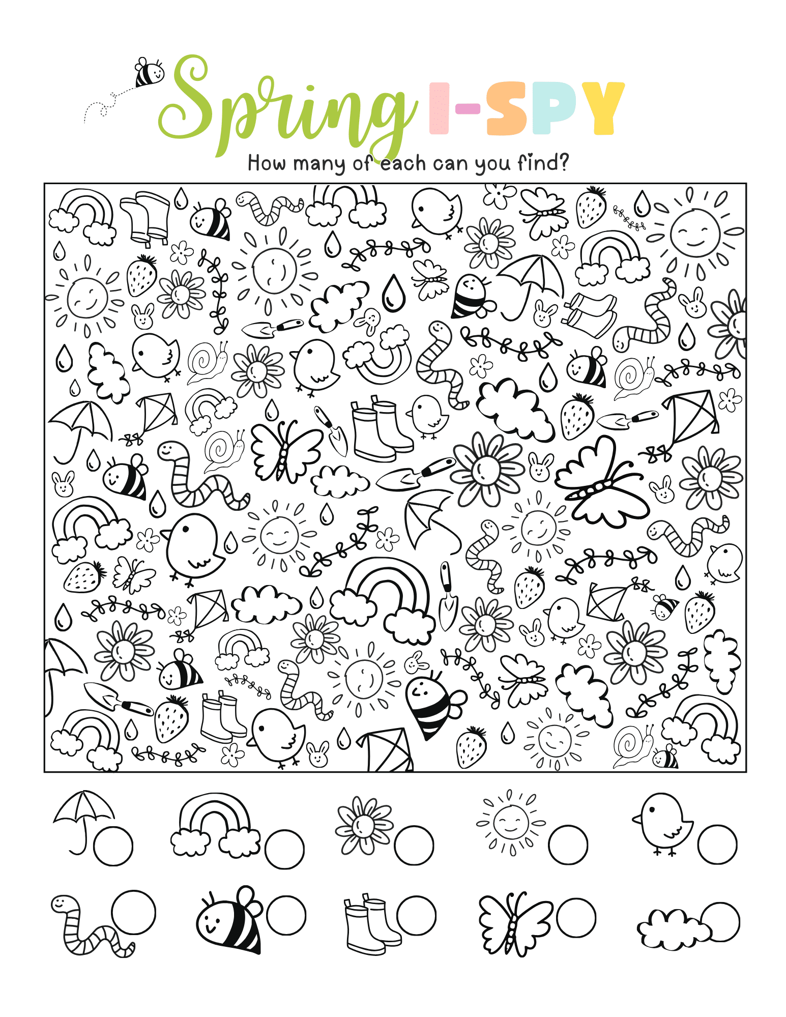 Keep Kids Busy With This Free Easter I Spy Printable