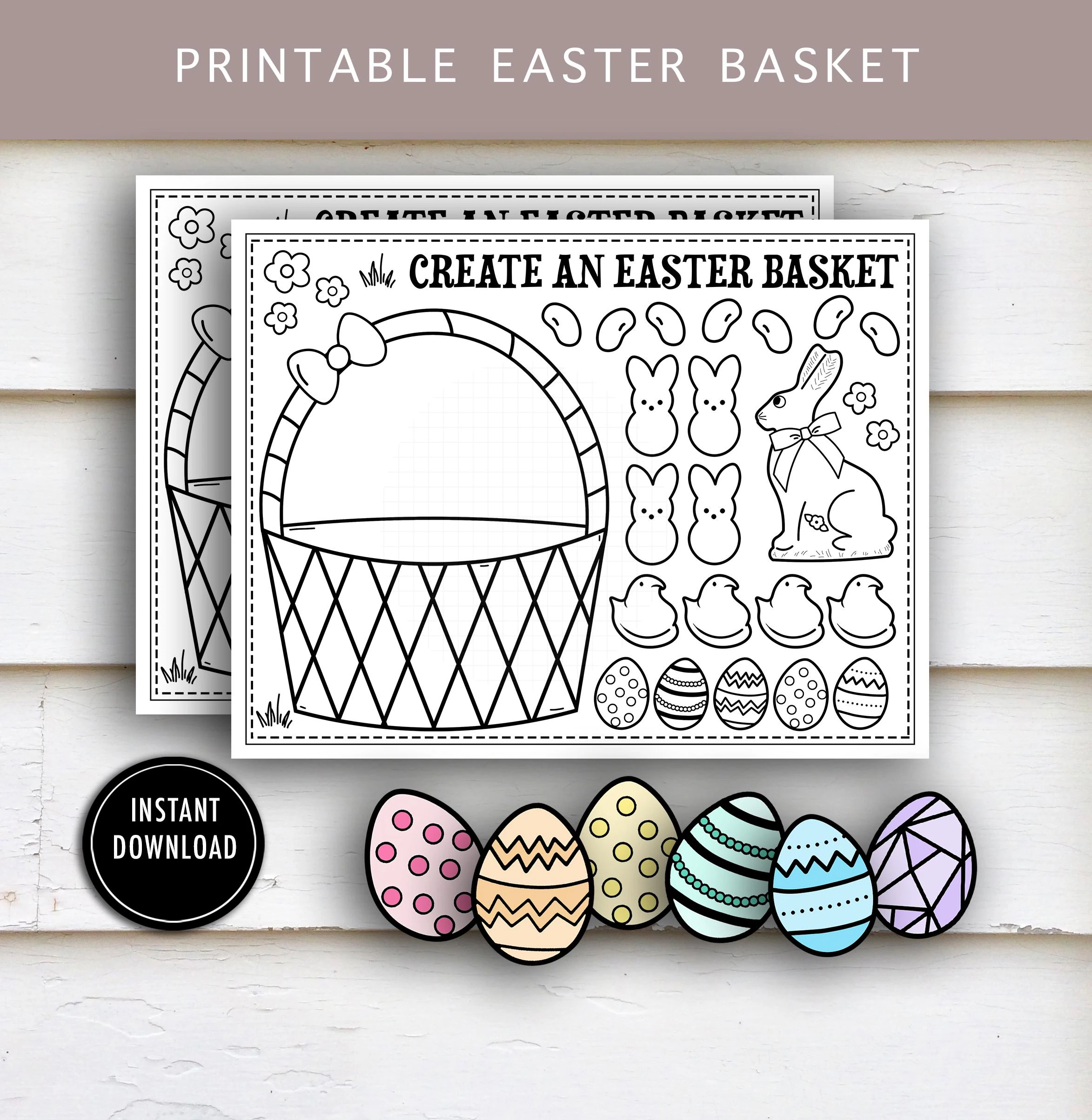 Kids Easter Craft Printable Easter Egg