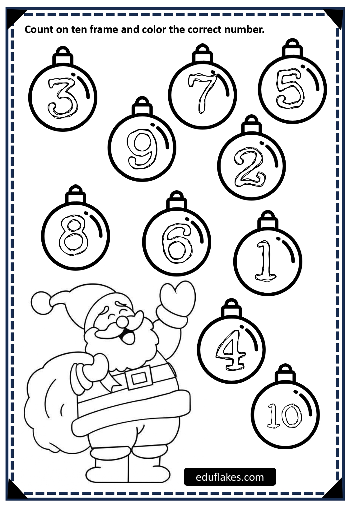 christmas counting worksheets christmas counting worksheets