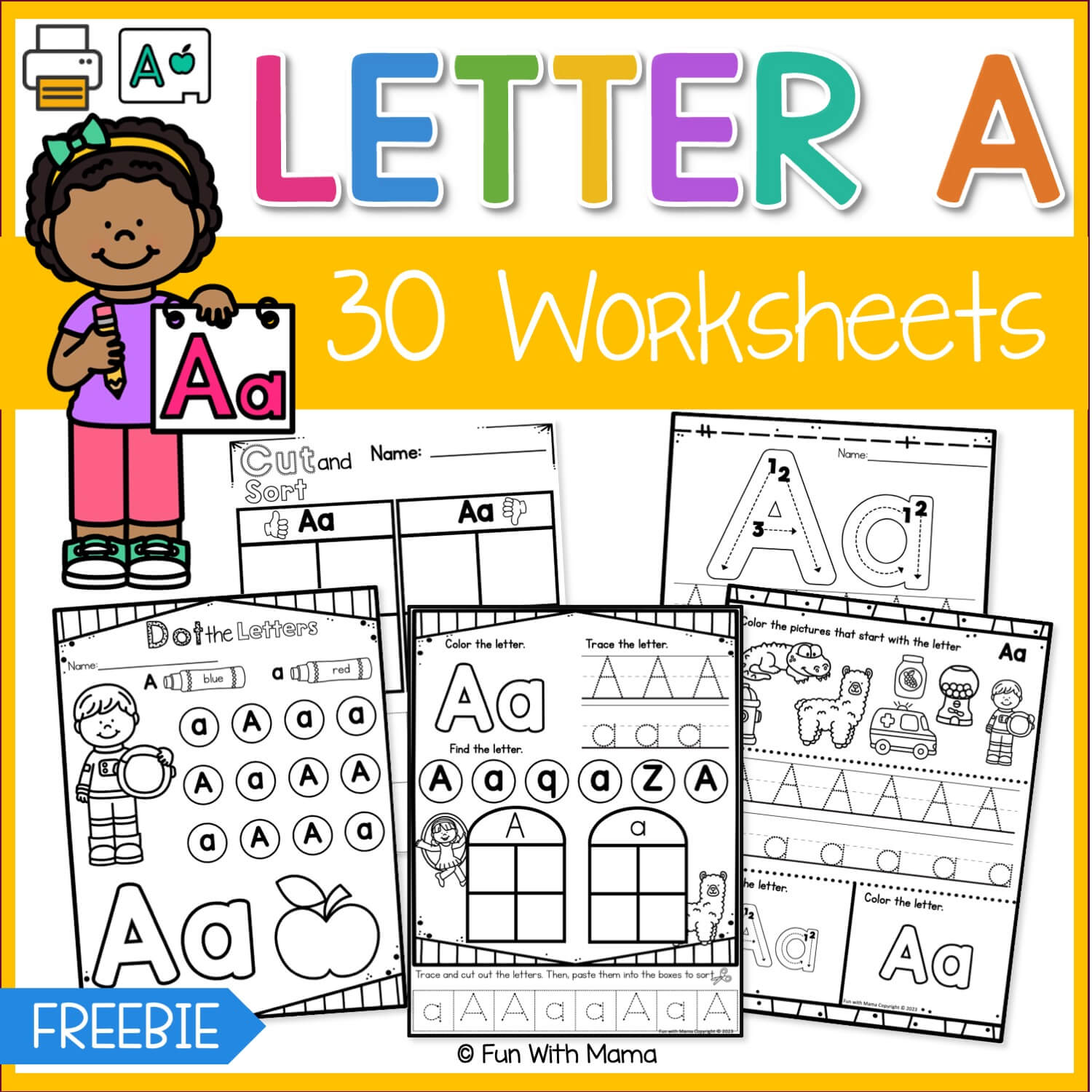 Letter A Worksheets