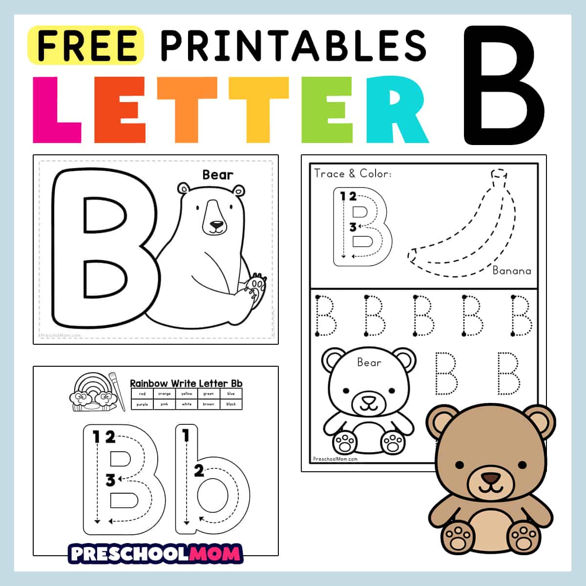 Letter B Preschool Printables Letter B Preschool Printables