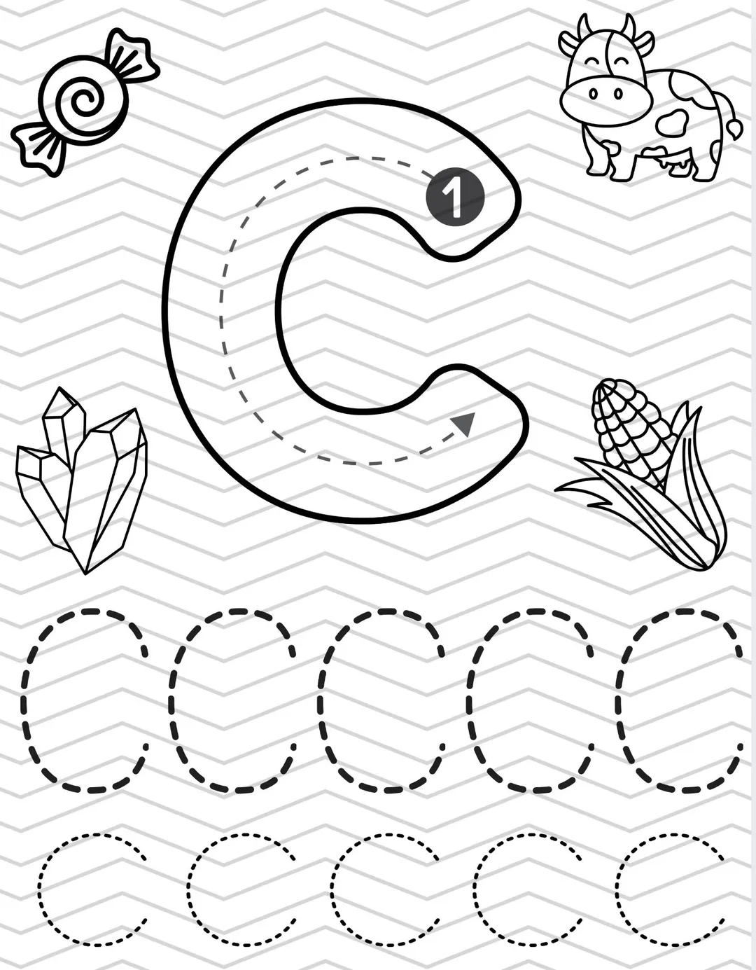 Letter C Worksheet Digital Print And Letter C Worksheet Digital Print And