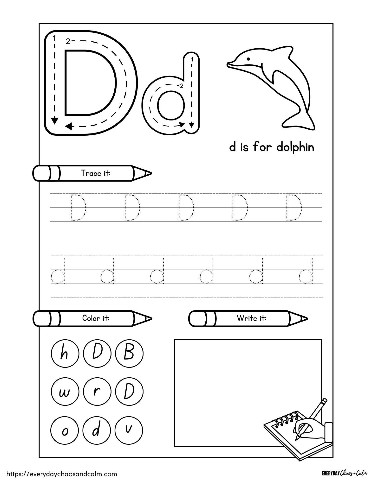 Letter D Worksheets Letter D Worksheets