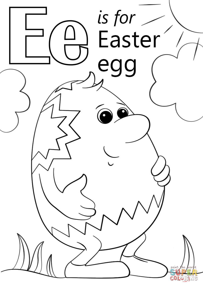 Letter E Is For Easter Egg
