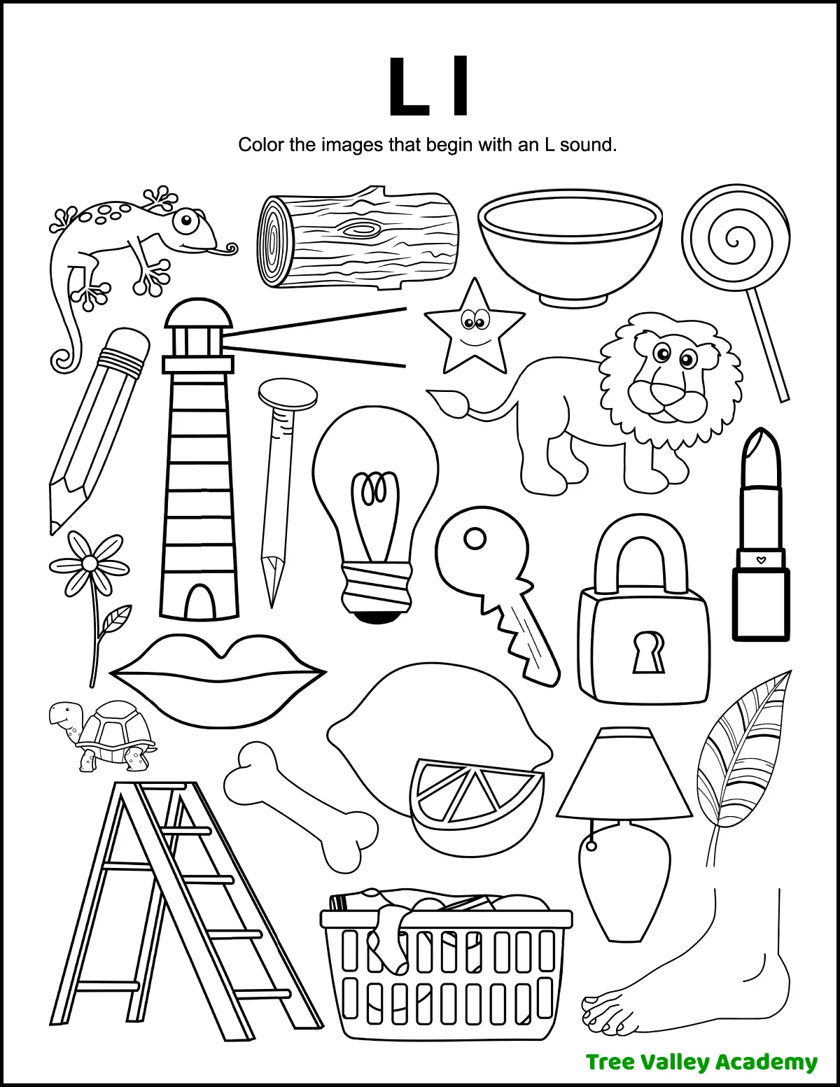 Letter L Sound Worksheets