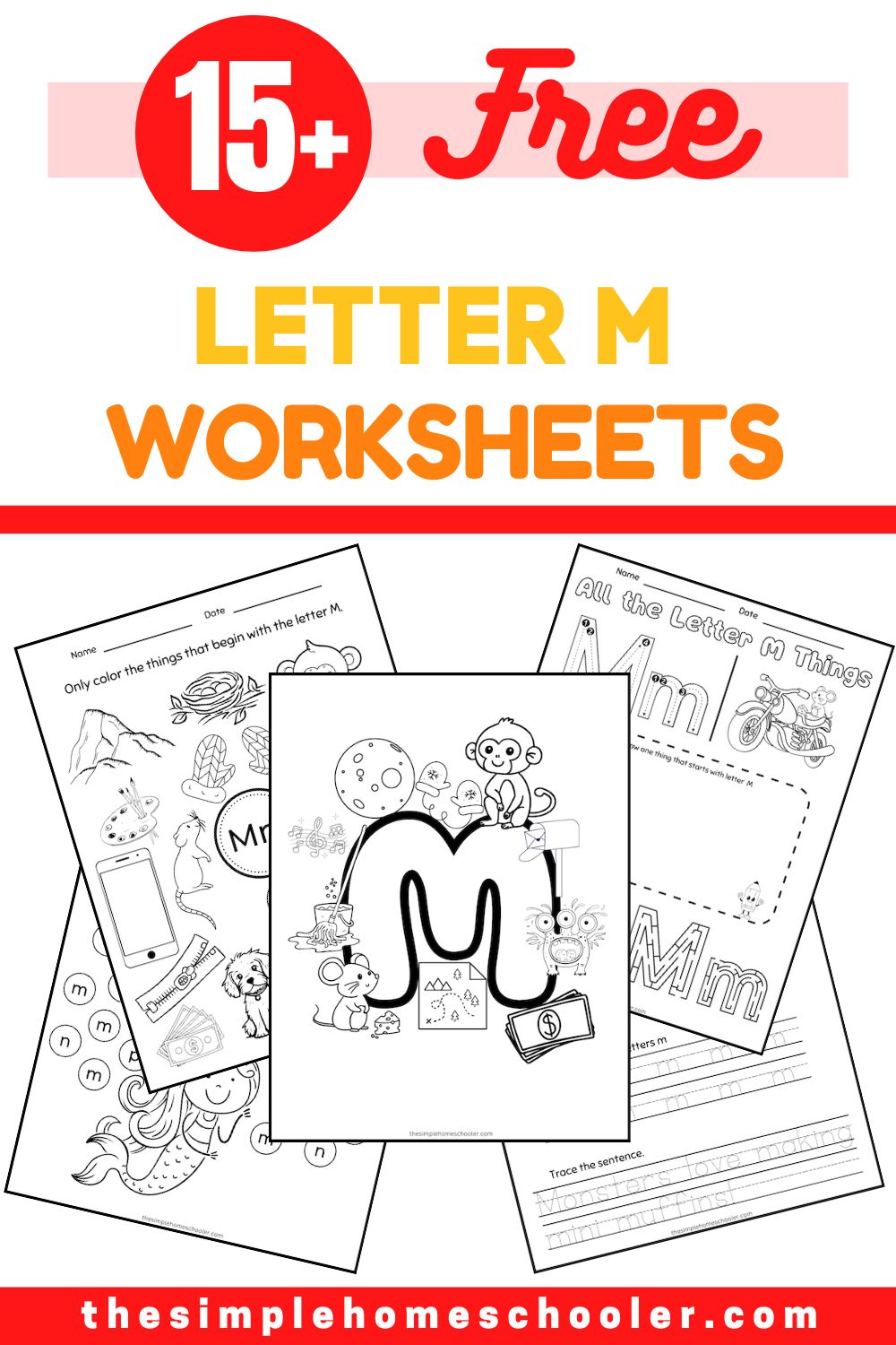 Letter M Worksheets