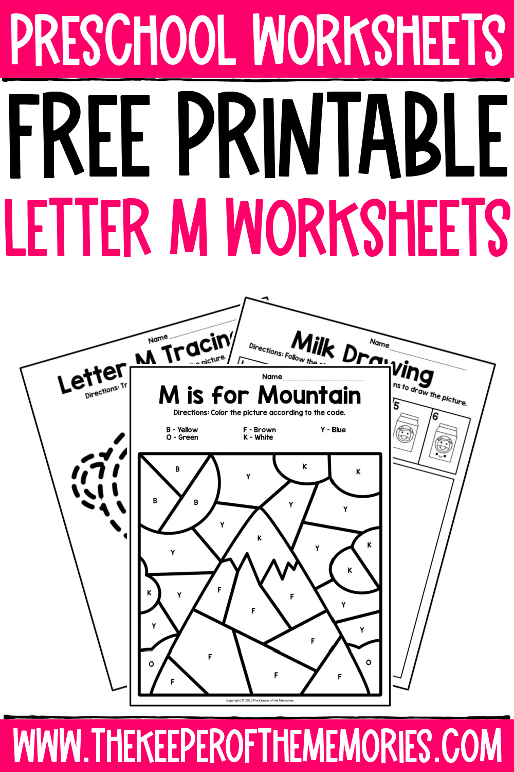 Letter M Worksheets
